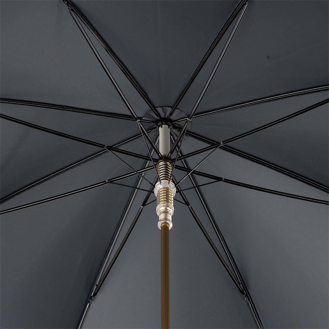 Paraguas negro con mango de bulldog francés - Vista alternativa 3