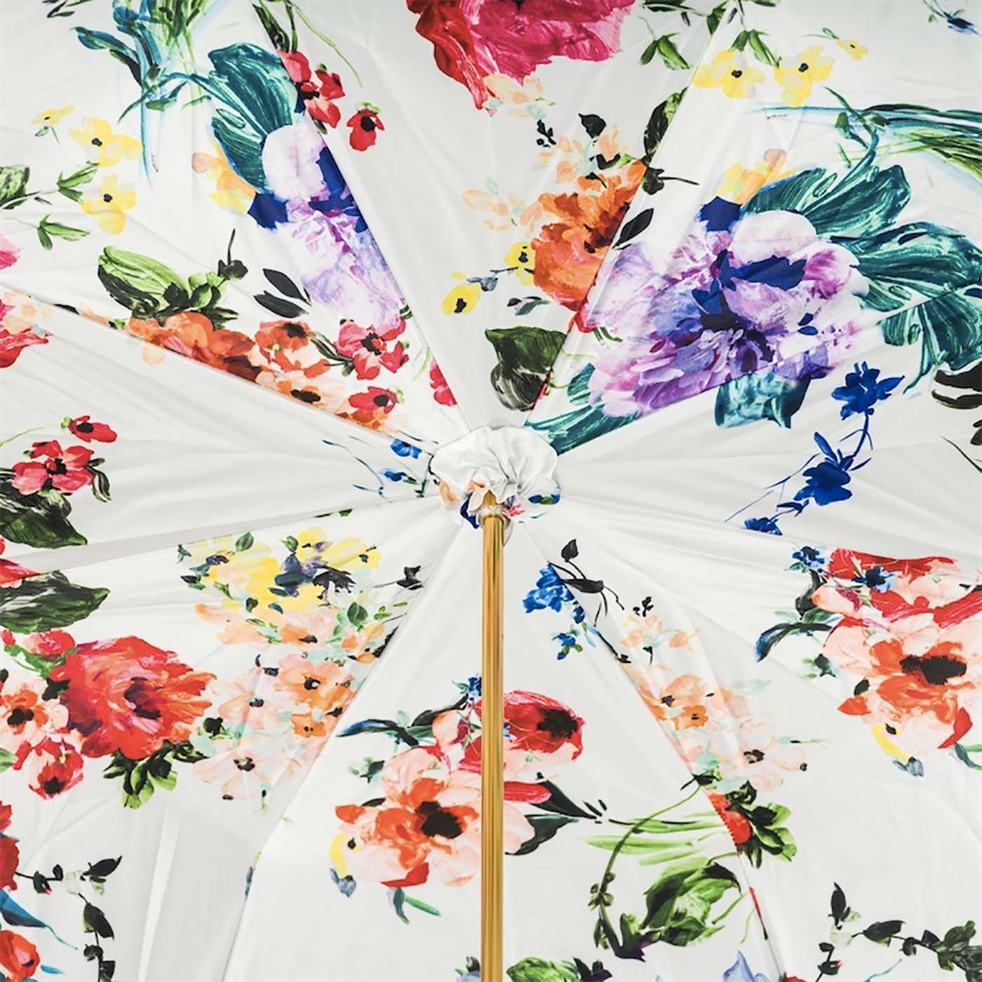 Navy Umbrella with Flowers - Alternative view 5
