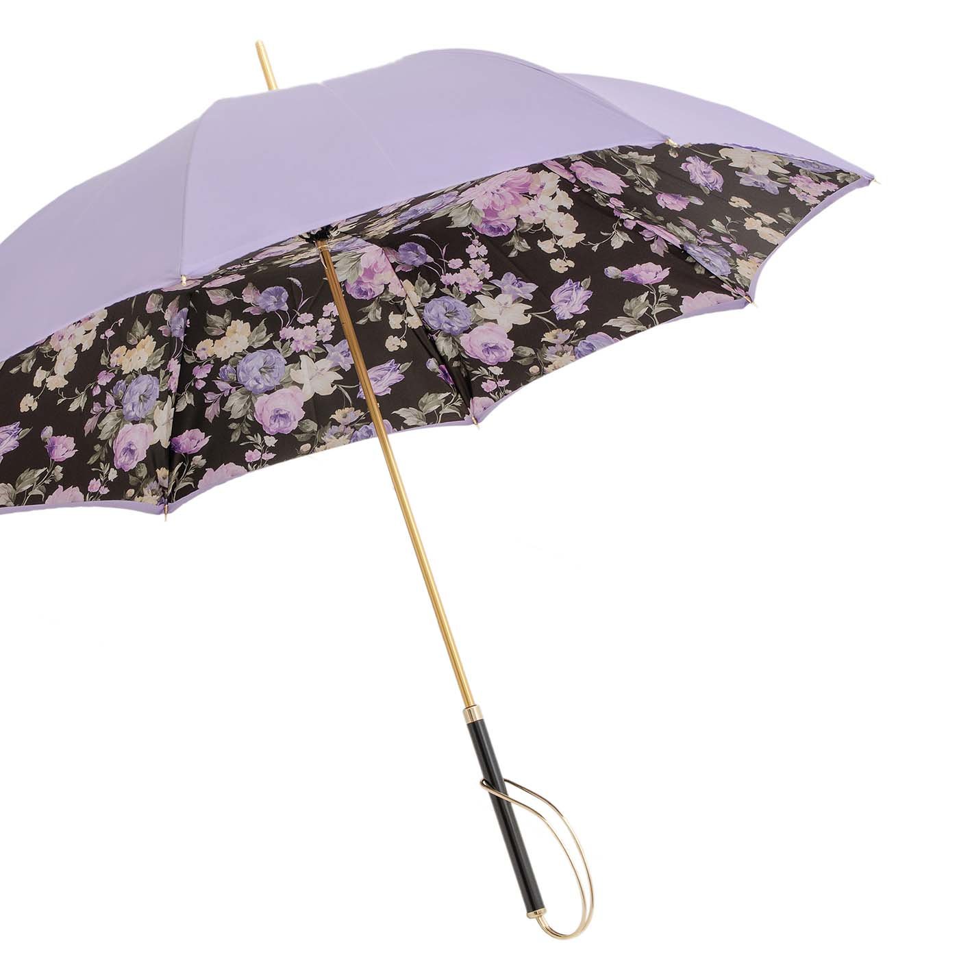 Ombrello con fiori lilla - Vista alternativa 5