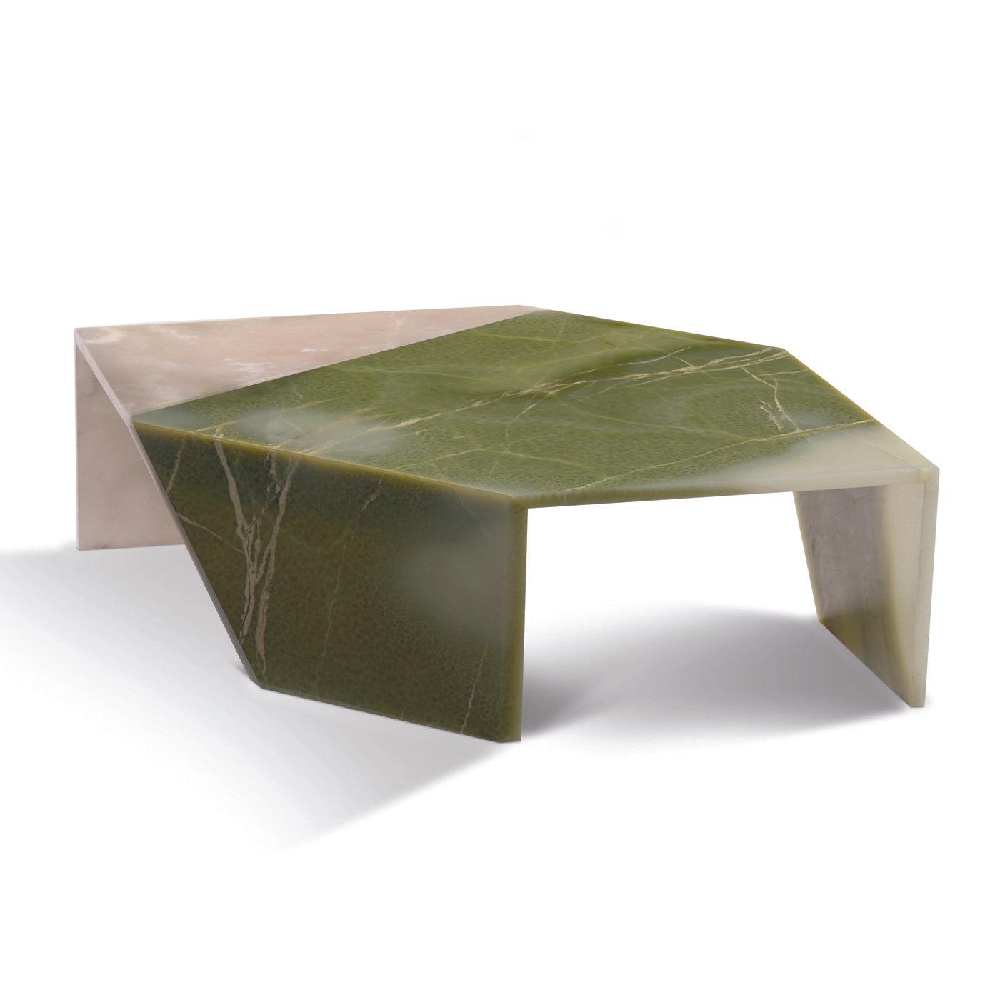 Green and White Origami Table by Patricia Urquiola - Alternative view 1