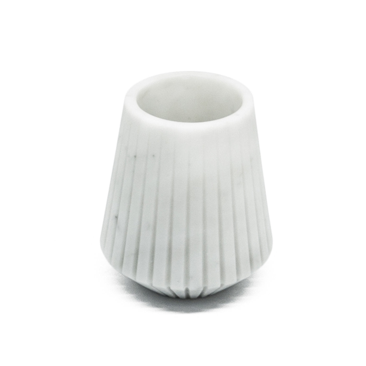 White Carrara Marble Low Vase by Jacopo Simonetti - Alternative view 2