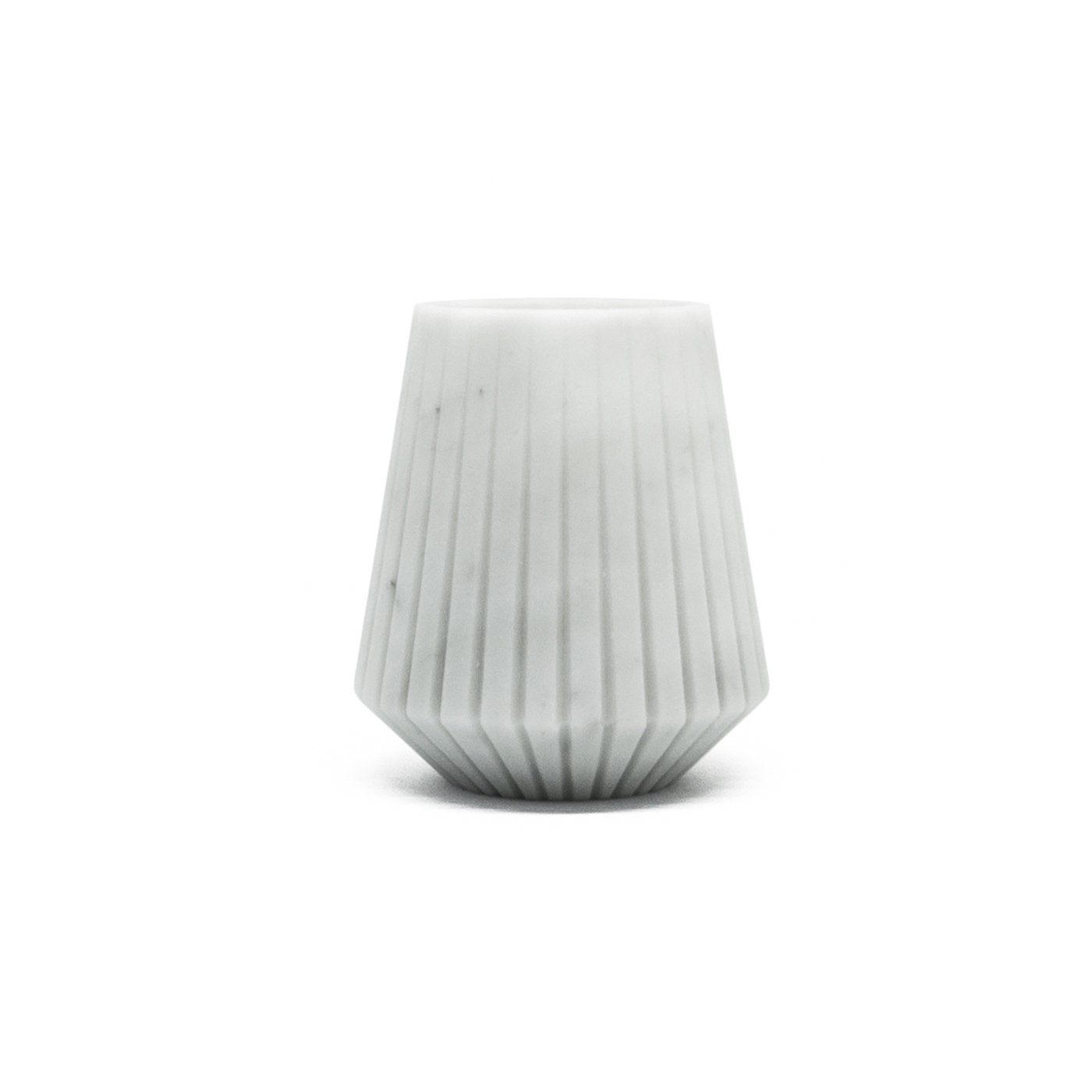 White Carrara Marble Low Vase by Jacopo Simonetti - Alternative view 4