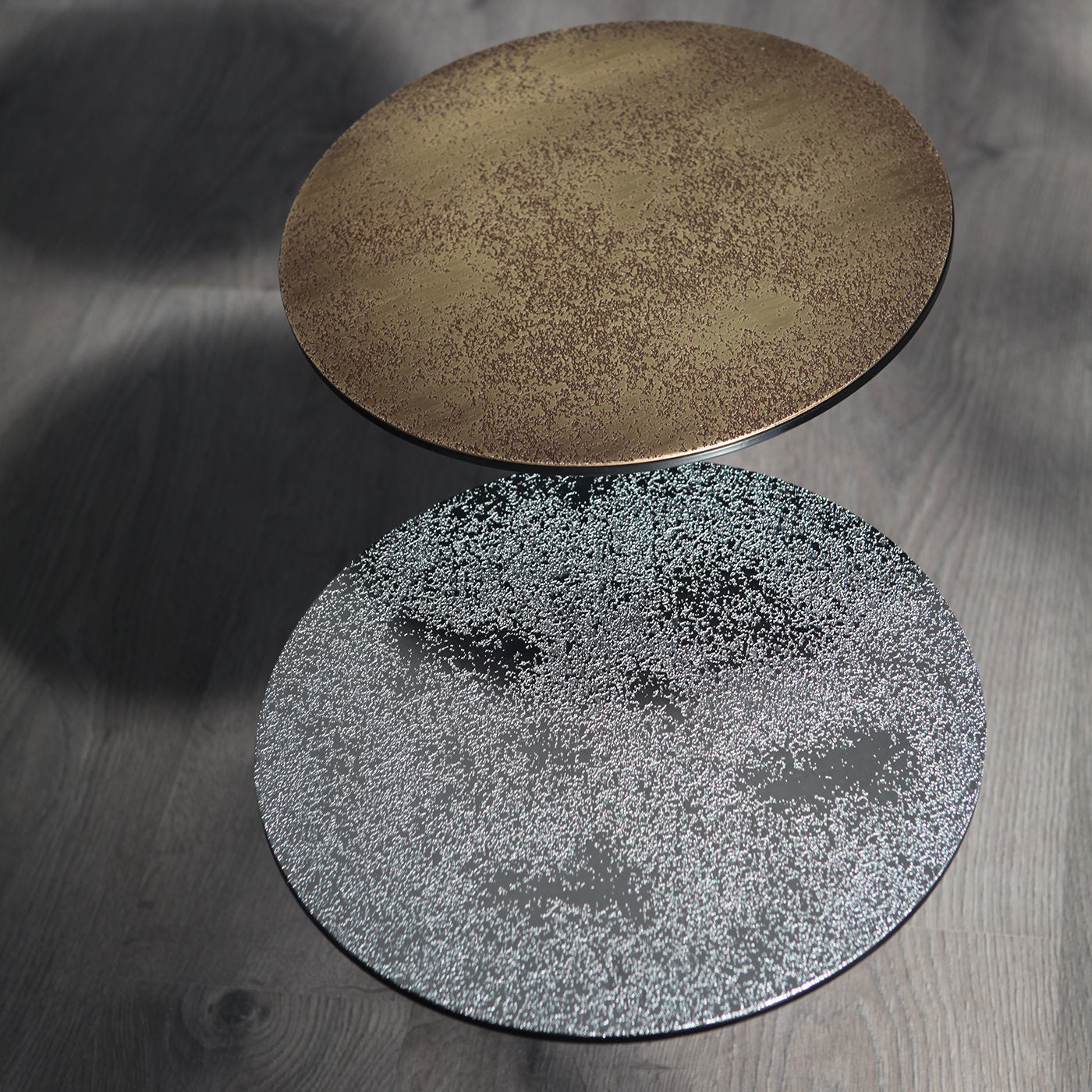 Tino 2 Bronze and Silver Side Table - Alternative view 1