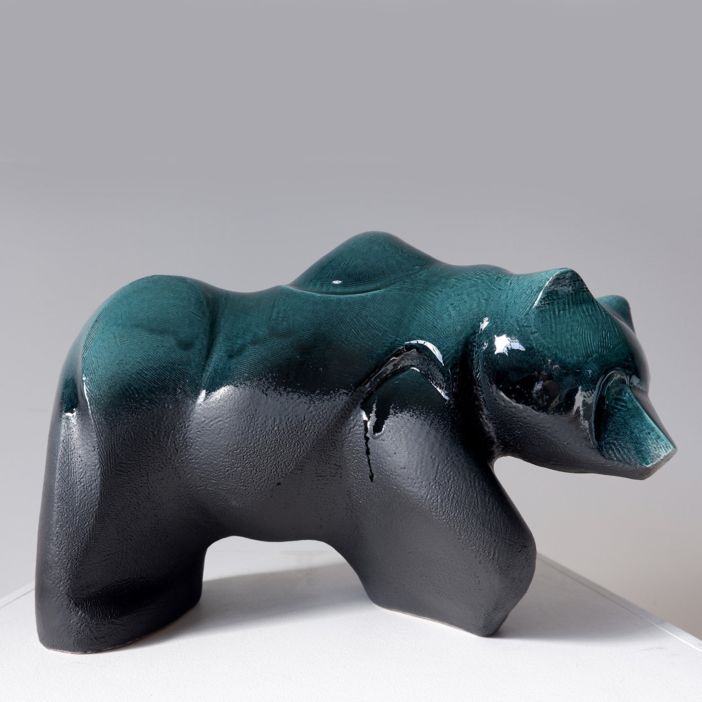 Bear Sculpture in Turquoise - Alternative view 4