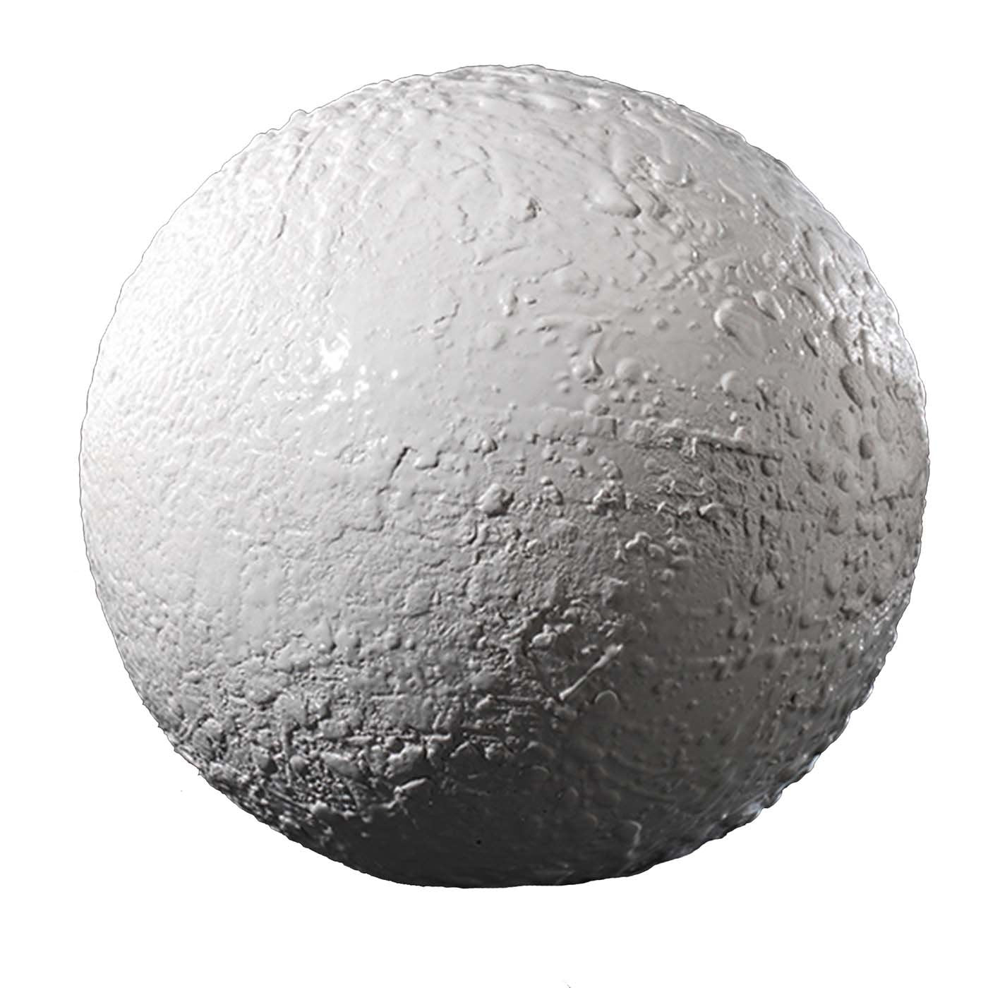 Grande sphère d'argile décorative blanche B-Human 8.0 - Vue principale