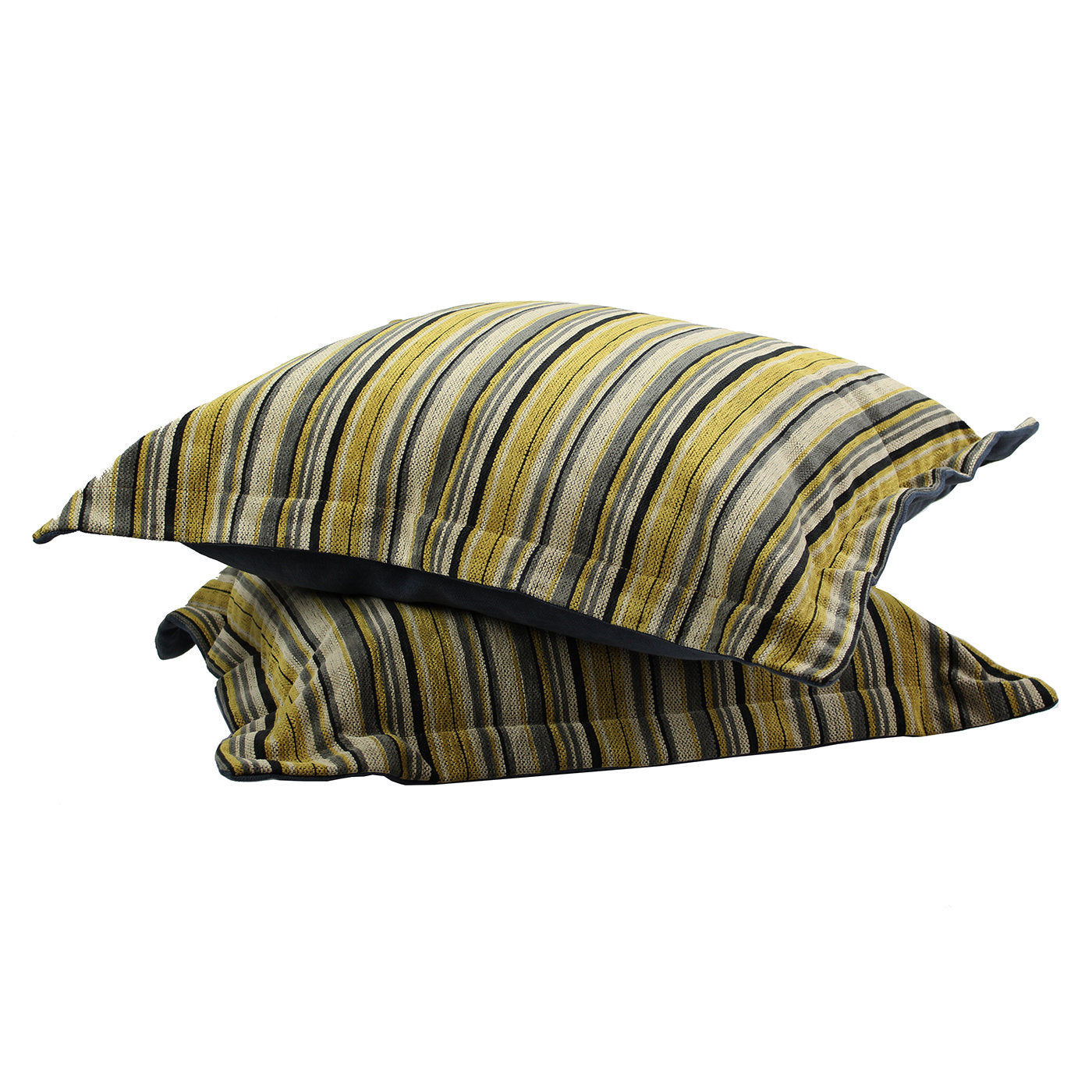 Set of 2 Over-Sized Mustard Lush Cushions  - Alternative view 1