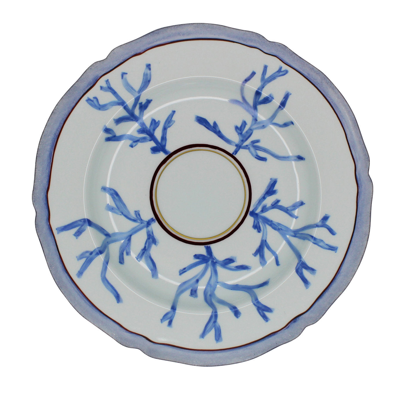 Set of 2 Coral Soup Plates  - Main view