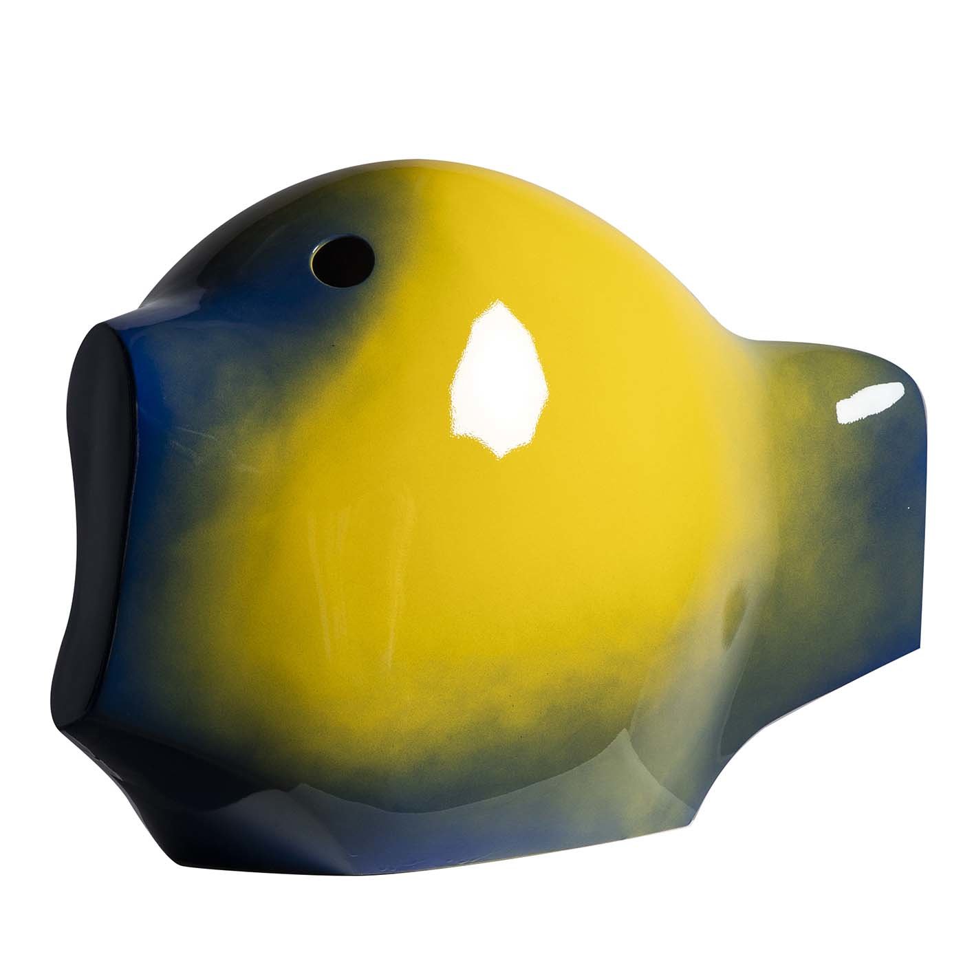 Yellow and Blue Fish Sculpture - Main view