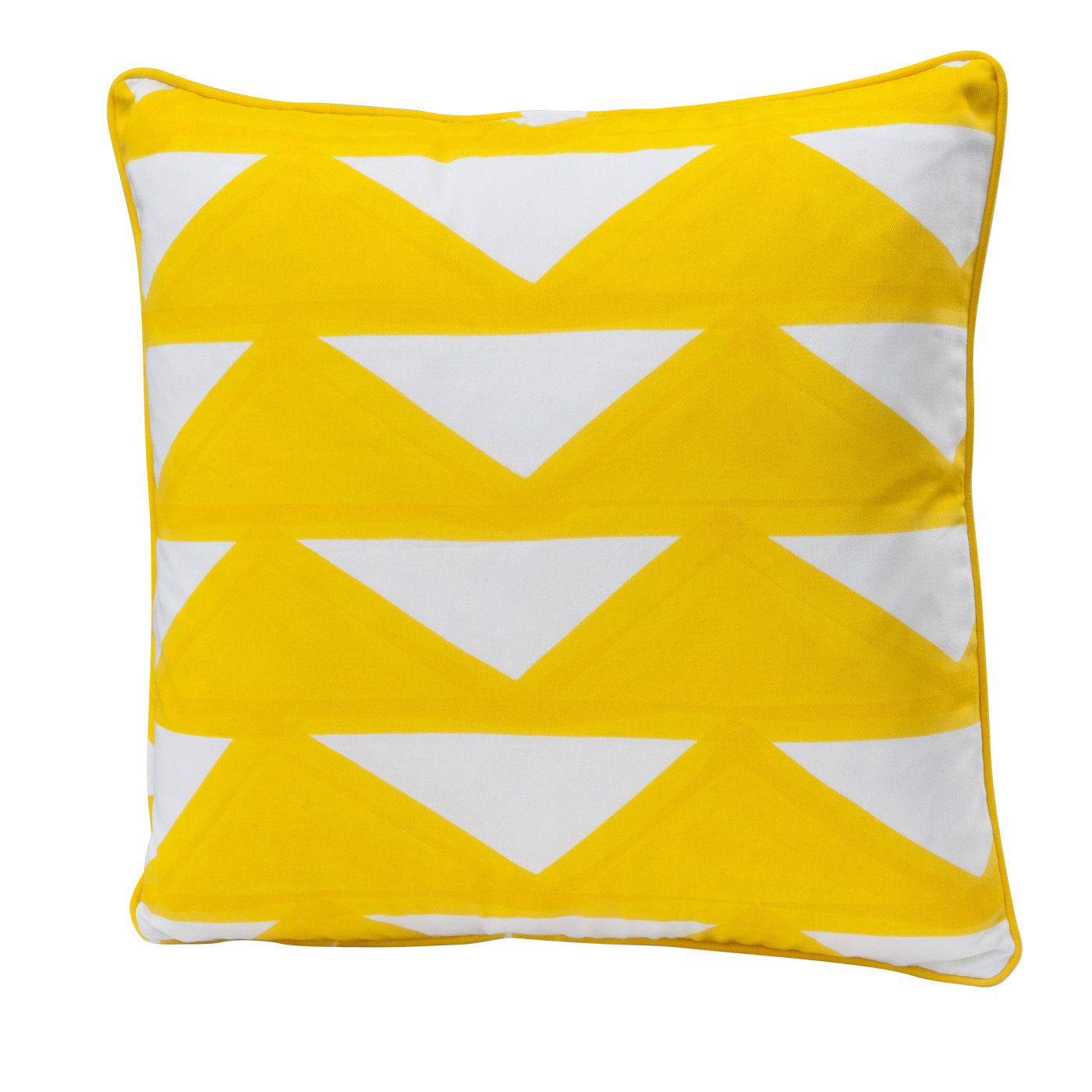 Triangoli Yellow Cushion - Main view