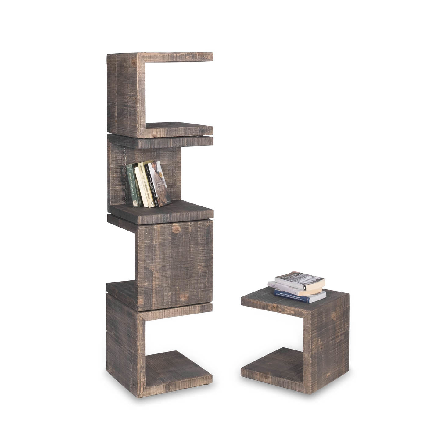 Uno Totem Brown Bookcase by Fabrizio Contaldo - Alternative view 5