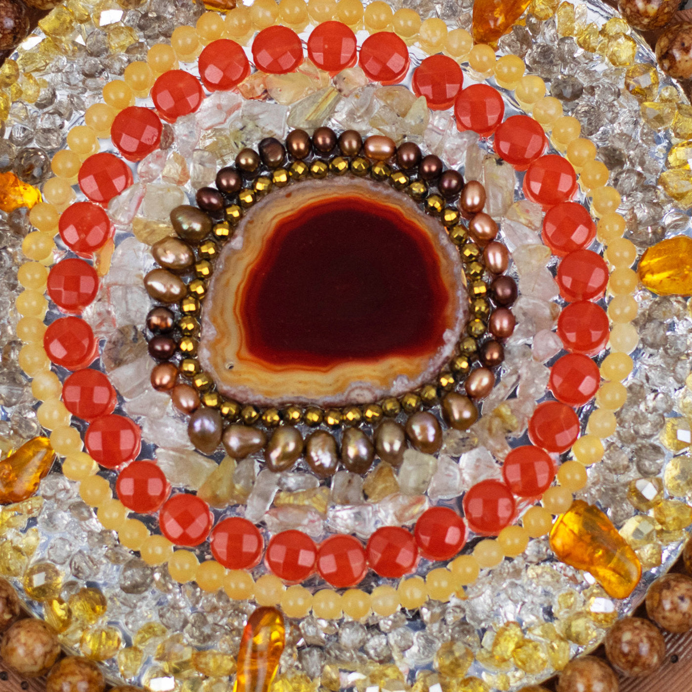 Sole Galattico Mandala Decorative Plate - Alternative view 2