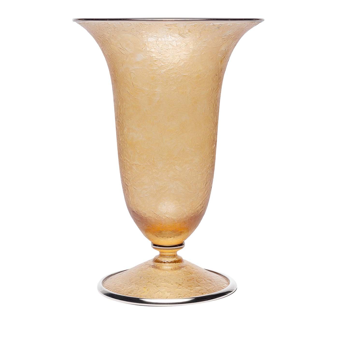 Aqua Yellow Vase