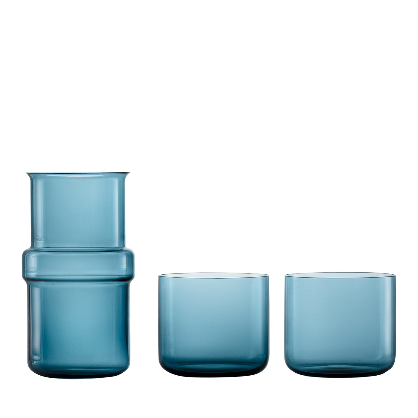 Juego Trio M de jarra azul y 2 vasos de Marco Zito - Vista principal