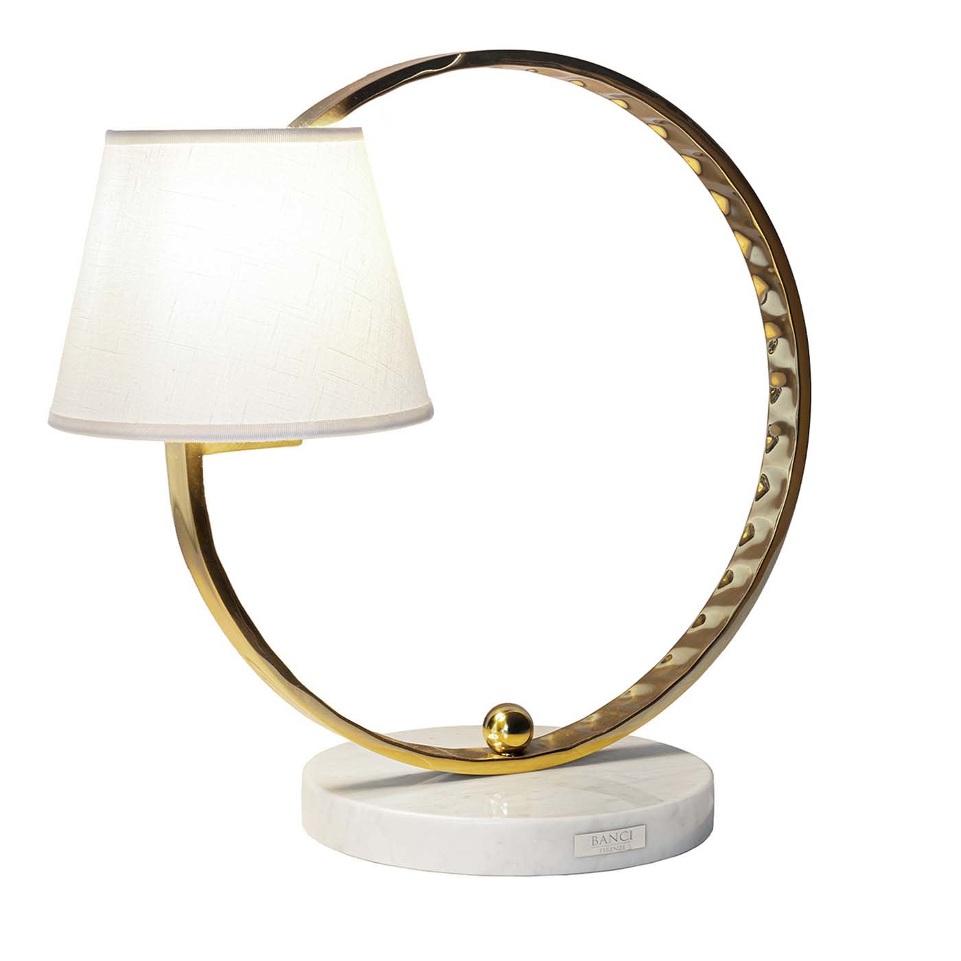 Open Circle Single Light Table Lamp - Vue principale