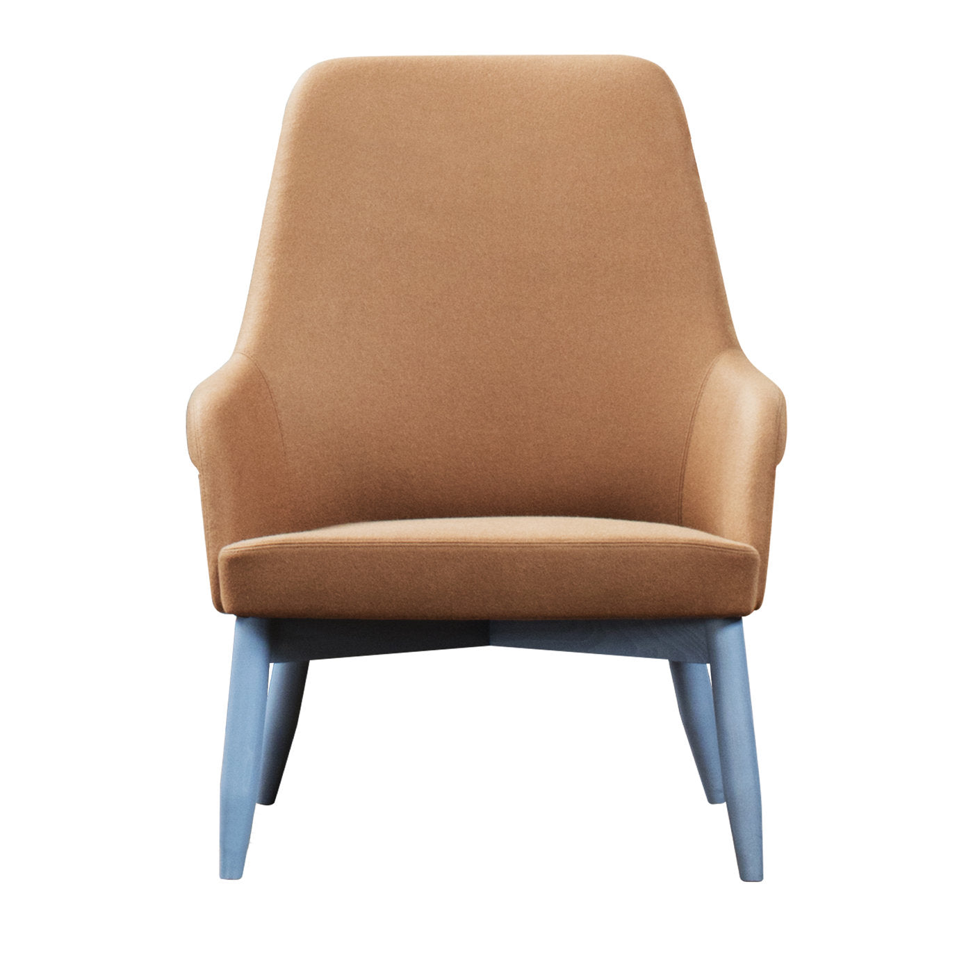 Spy 659 Brown and Blue Armchair by Emilio Nanni - Main view