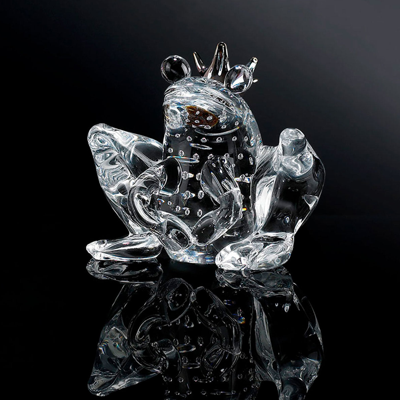 The Frog Prince Clear Glass Figurine - Alternative view 1