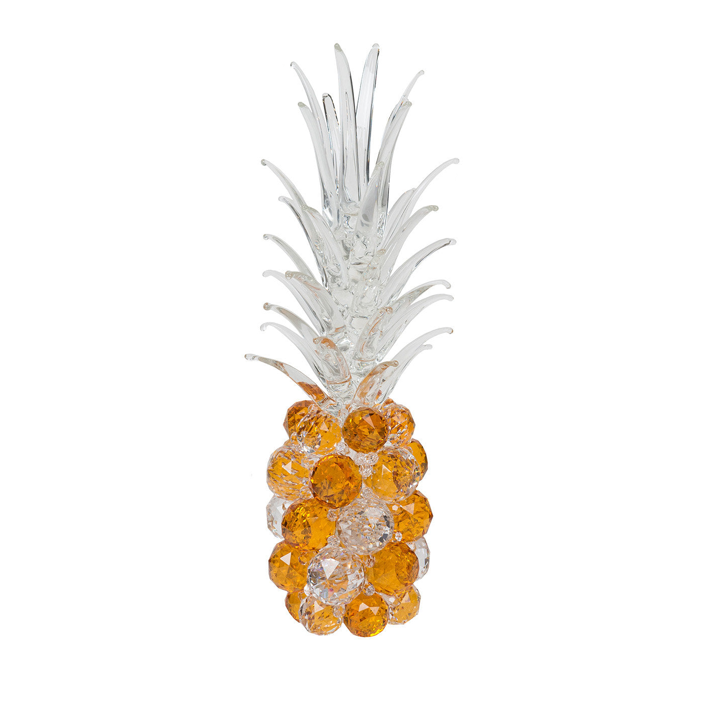 Grand ananas en verre ambré - Vue principale
