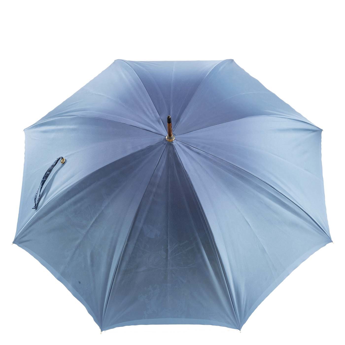 Natur Regenschirm mit Besenholzgriff - Doppeltuch - Alternative Ansicht 4