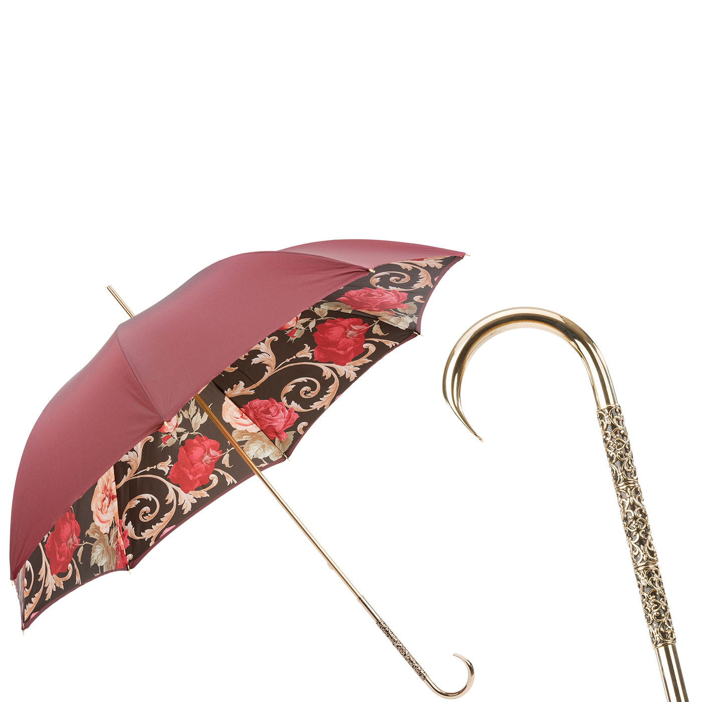 Paraguas Vintage Borgoña - Doble Tela - Vista alternativa 1