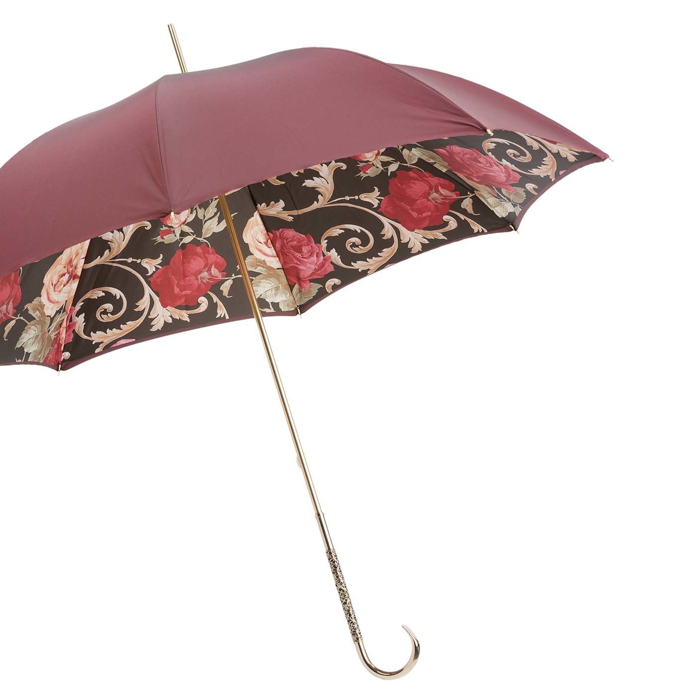 Paraguas Vintage Borgoña - Doble Tela - Vista alternativa 4