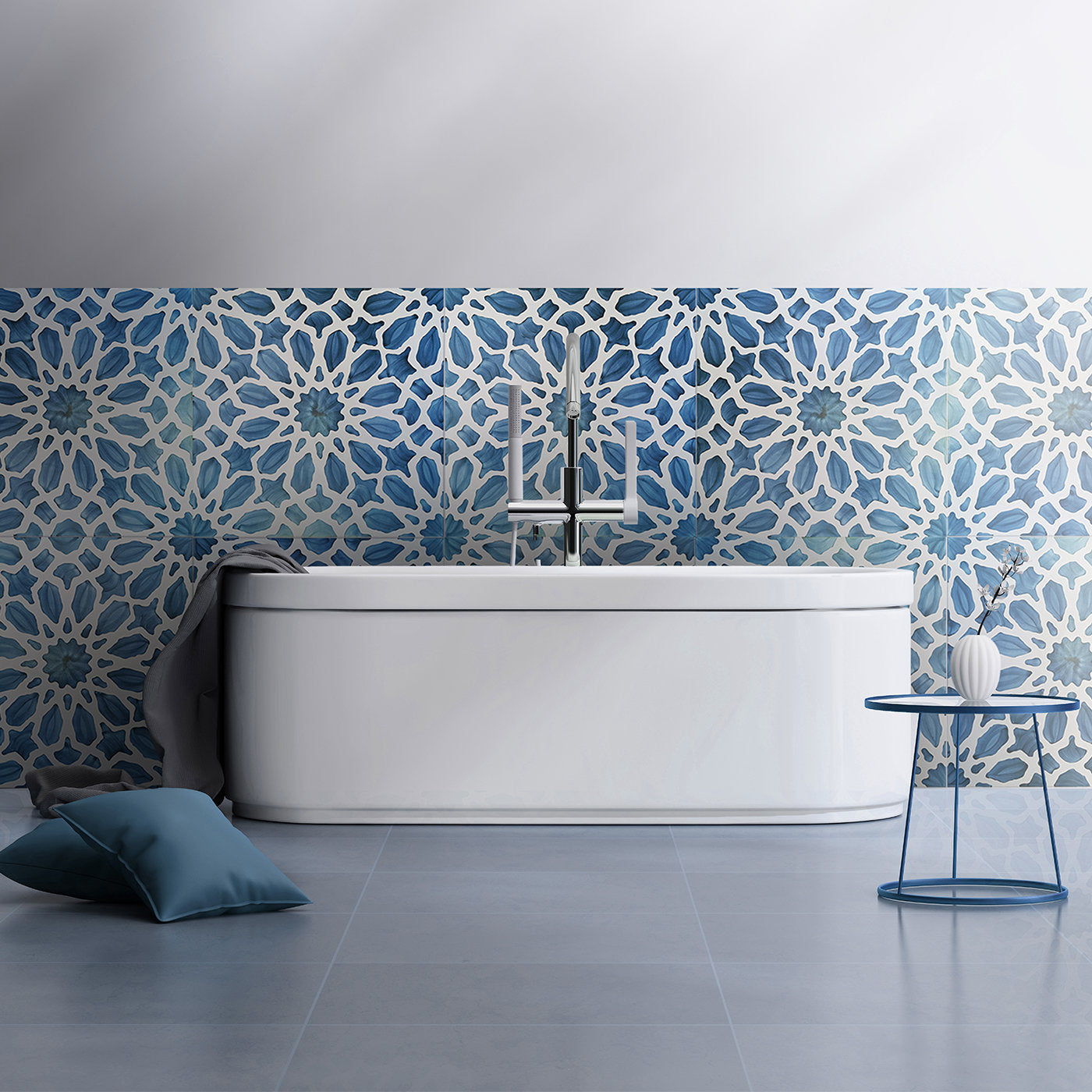 Grinda Turquoise Ceramic Tile - Alternative view 1
