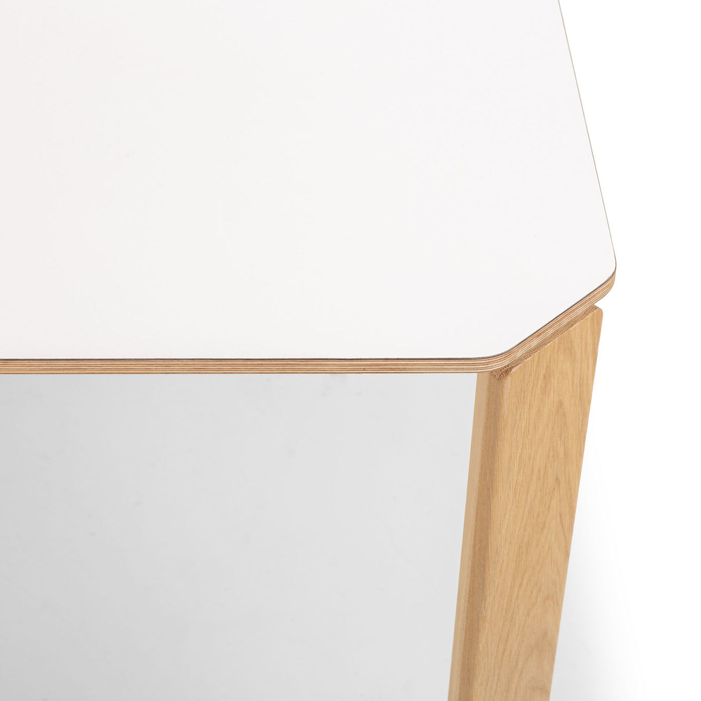 Tavolo rettangolare stretto XL bianco Ermete - Vista alternativa 3