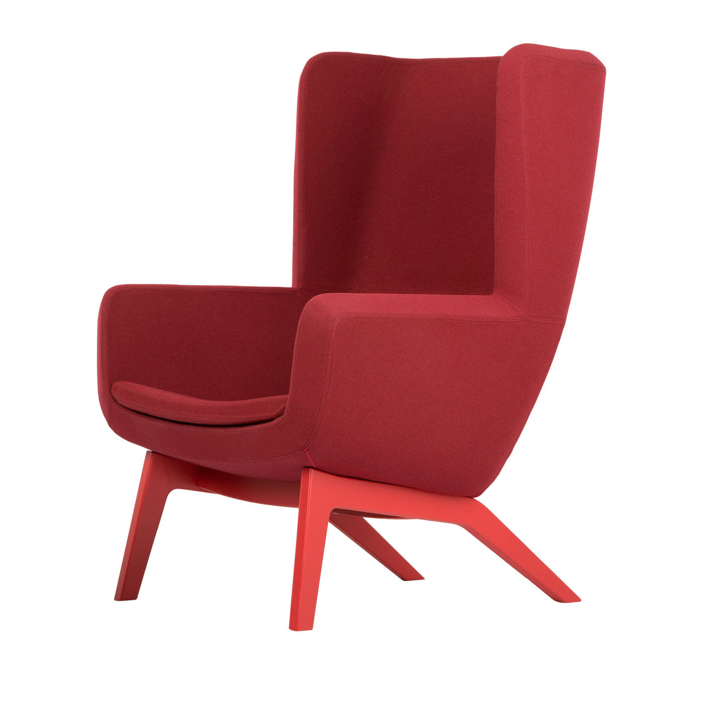 Arca Red Lounge Armchair - Main view