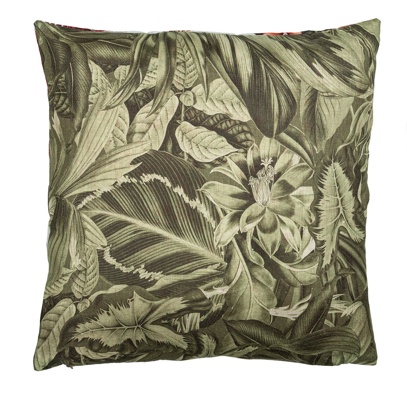 Animalia Linen Cushion With Parrots And Strelitzias - Alternative view 1