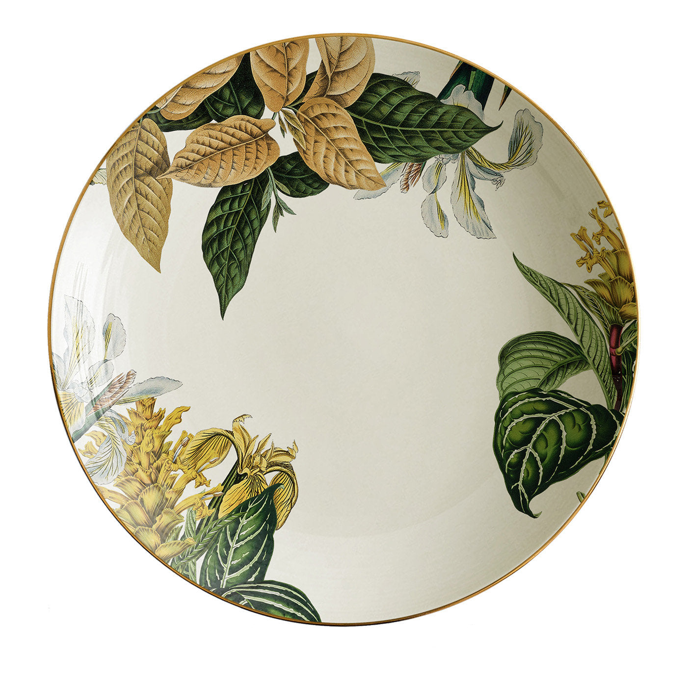 Animalia Porcelain Soup Plate With Tropical Flowers #5 - Main view
