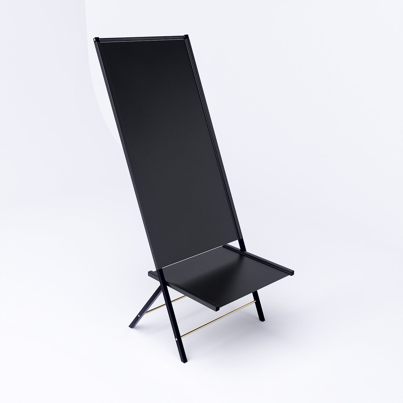 Black Leather Occasional Chair - Alternative view 2