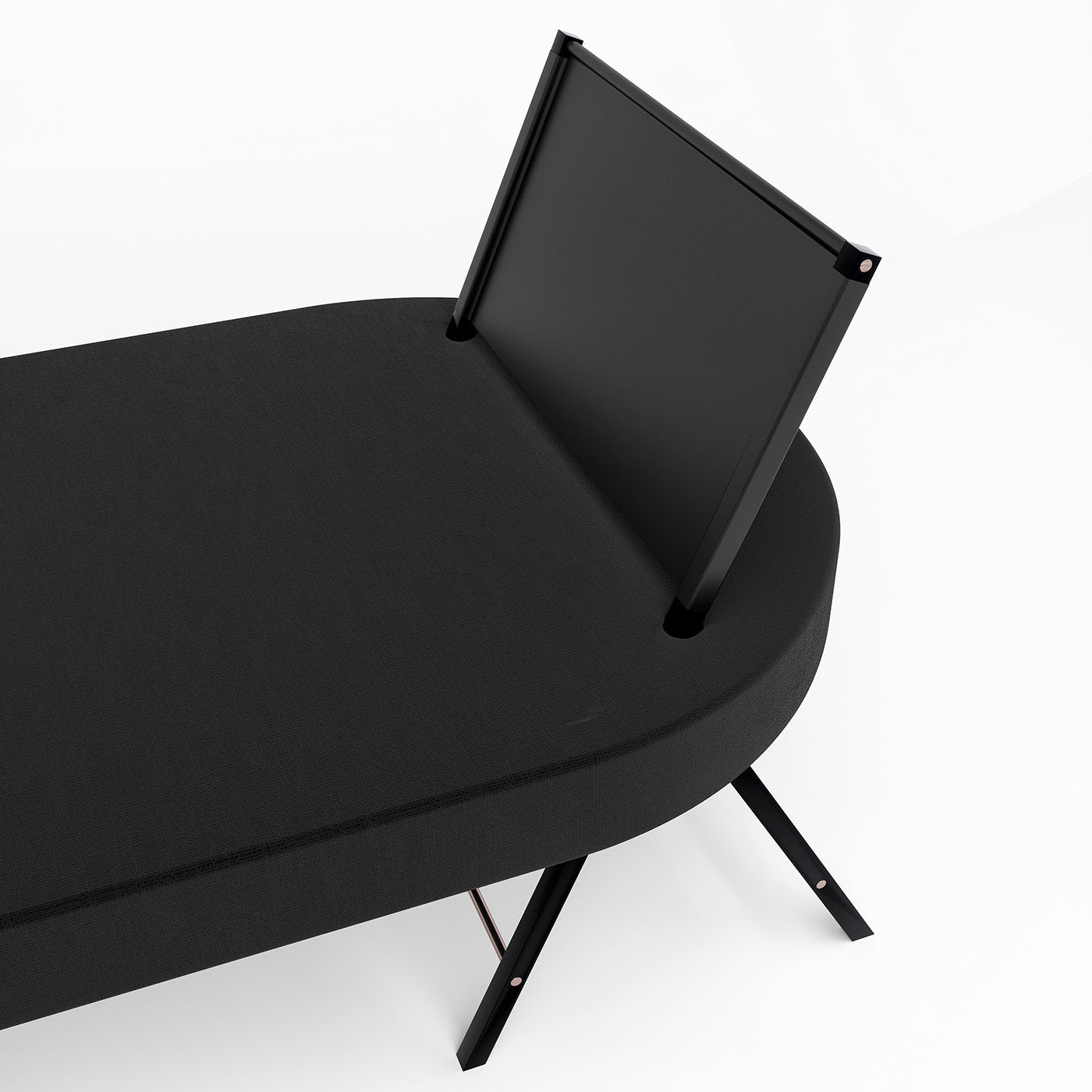 Black Leather Double Daybed - Alternative view 1