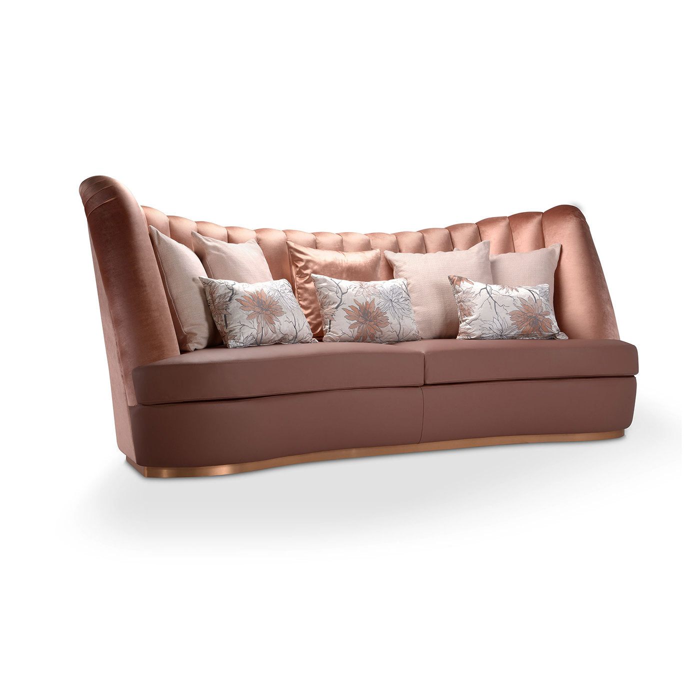 Thalia Pink 3-Seater Sofa - Alternative view 1
