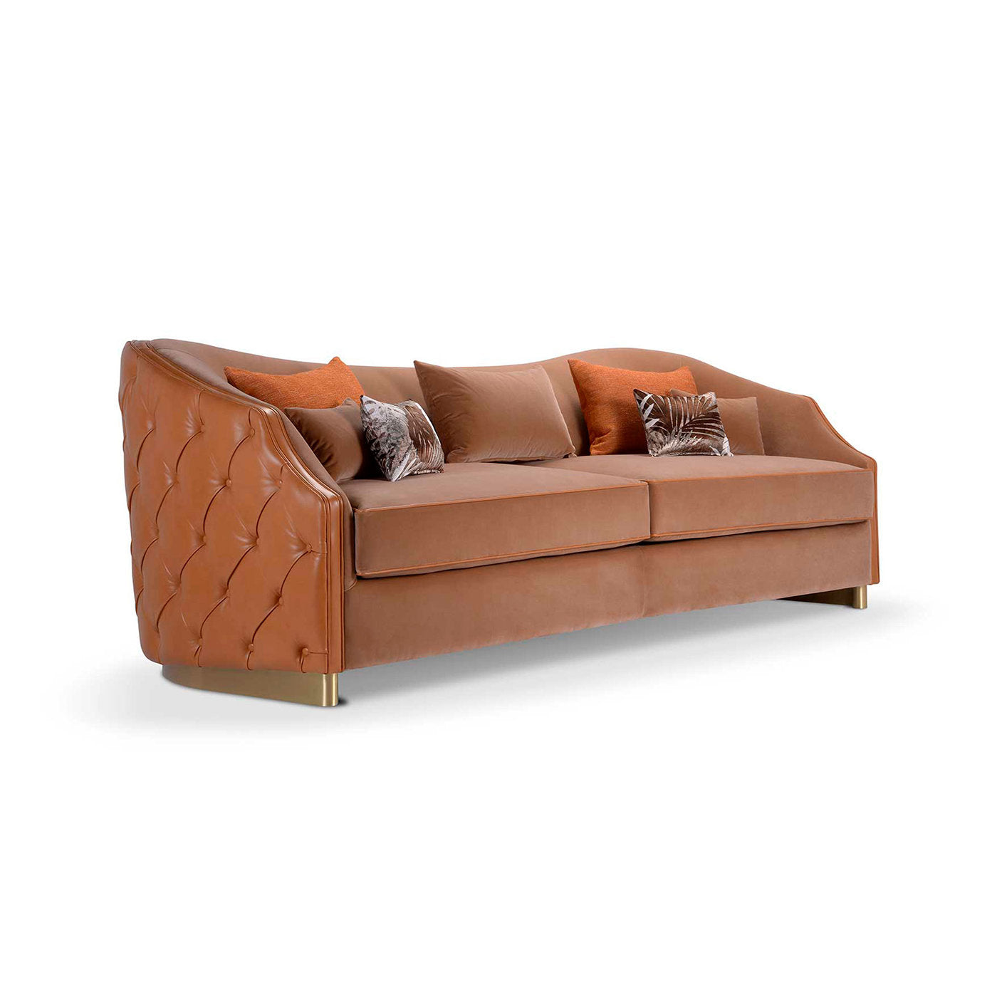 Cleio 3-Seater Leather Sofa - Alternative view 1
