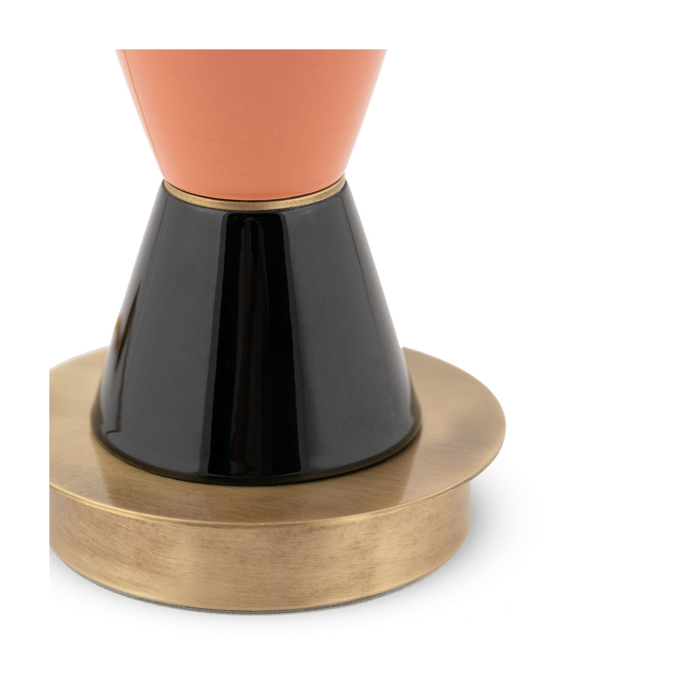 Palm Small Black and Peach Table Lamp - Alternative view 1