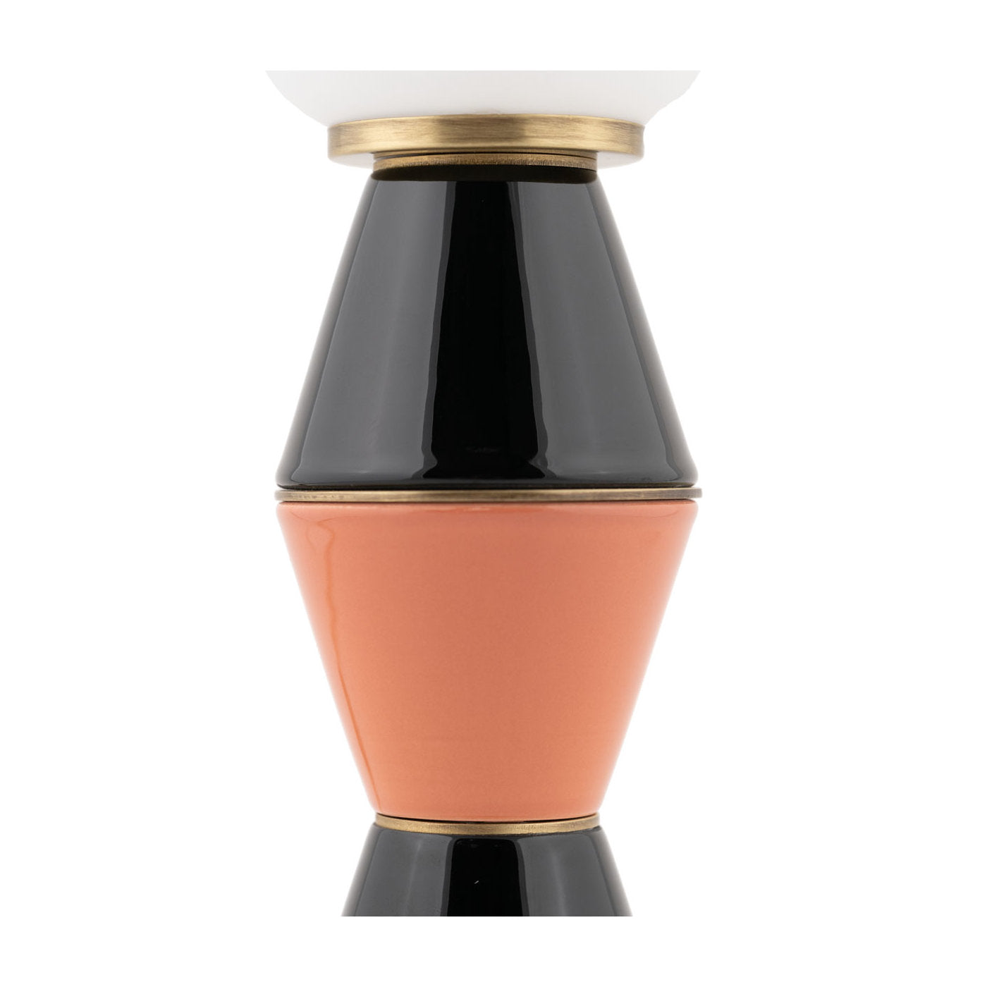 Palm Small Black and Peach Table Lamp - Alternative view 2