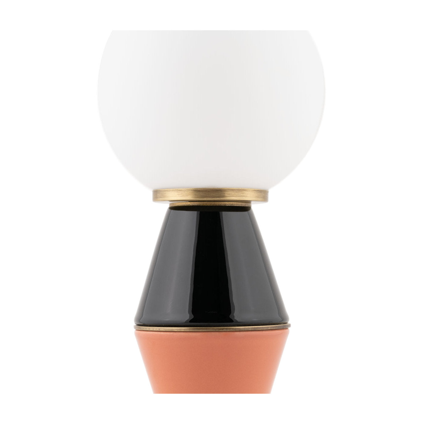 Palm Small Black and Peach Table Lamp - Alternative view 3