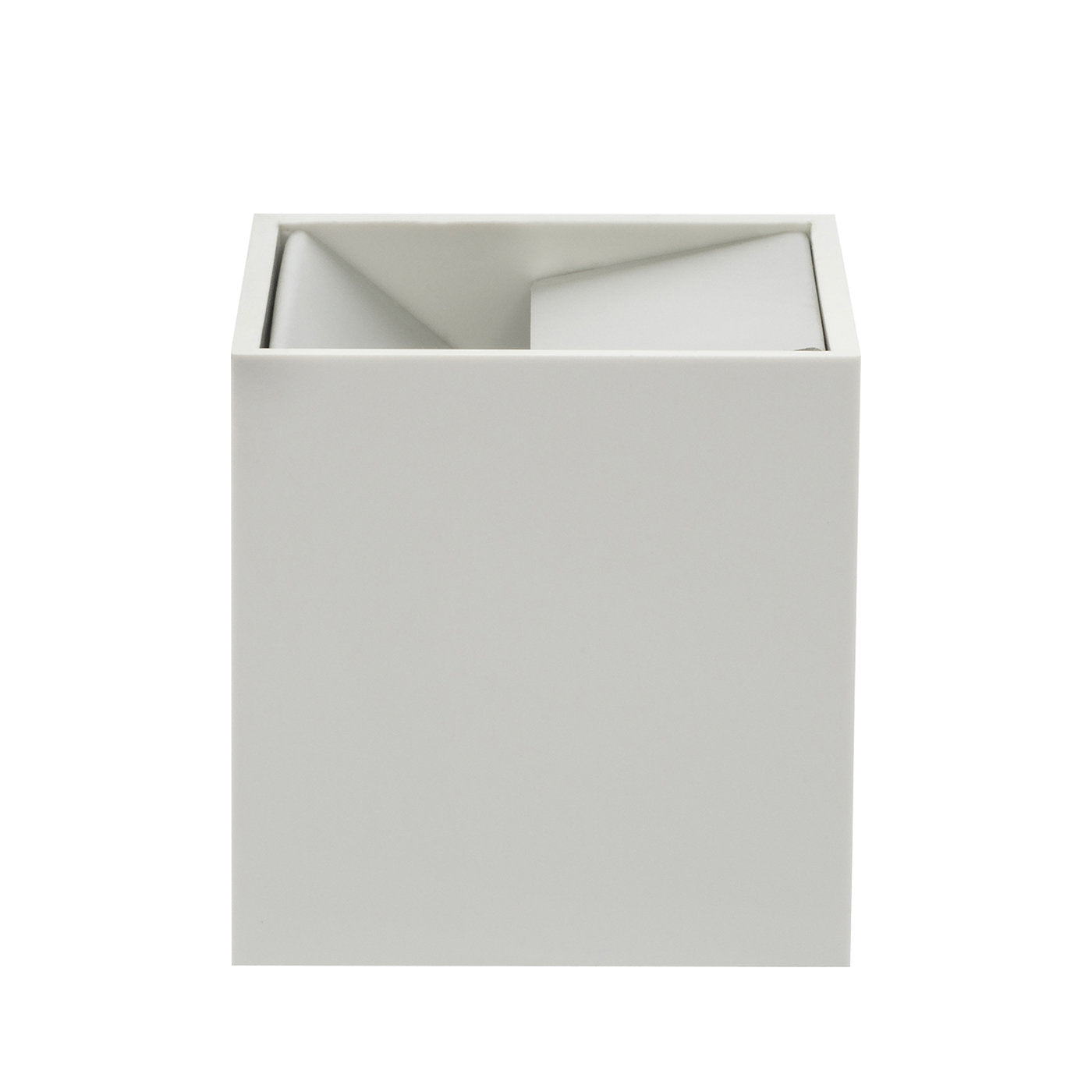 Cenicero blanco grande Cubo de Bruno Munari - Vista principal