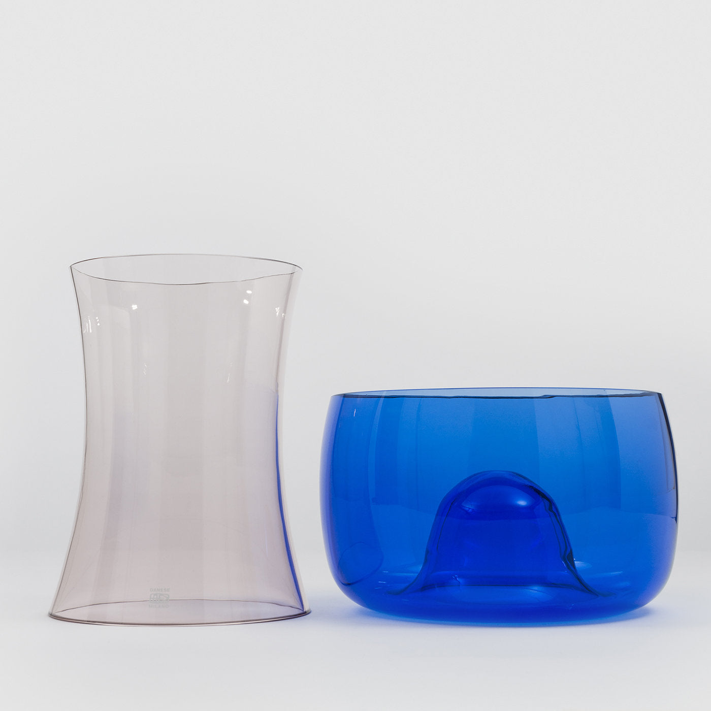 Murano E Light Blue and Amethyst Vase by Enzo Mari - Alternative view 1