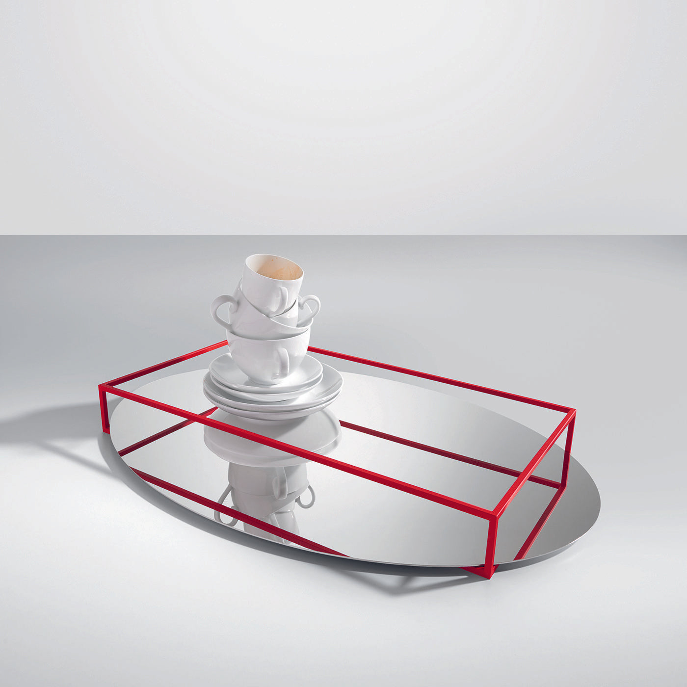 Surface + Border N. 2 Red Fruit Tray by Ron Gilad - Alternative view 1