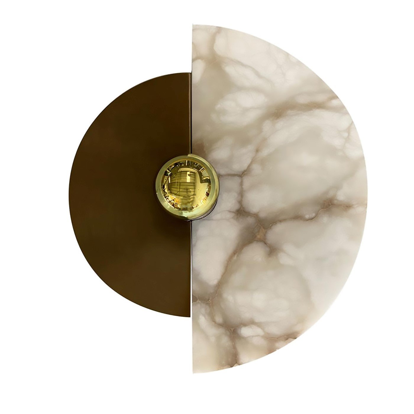 "Levante" Wall Sconce in Bronze and Alabaster - Main view