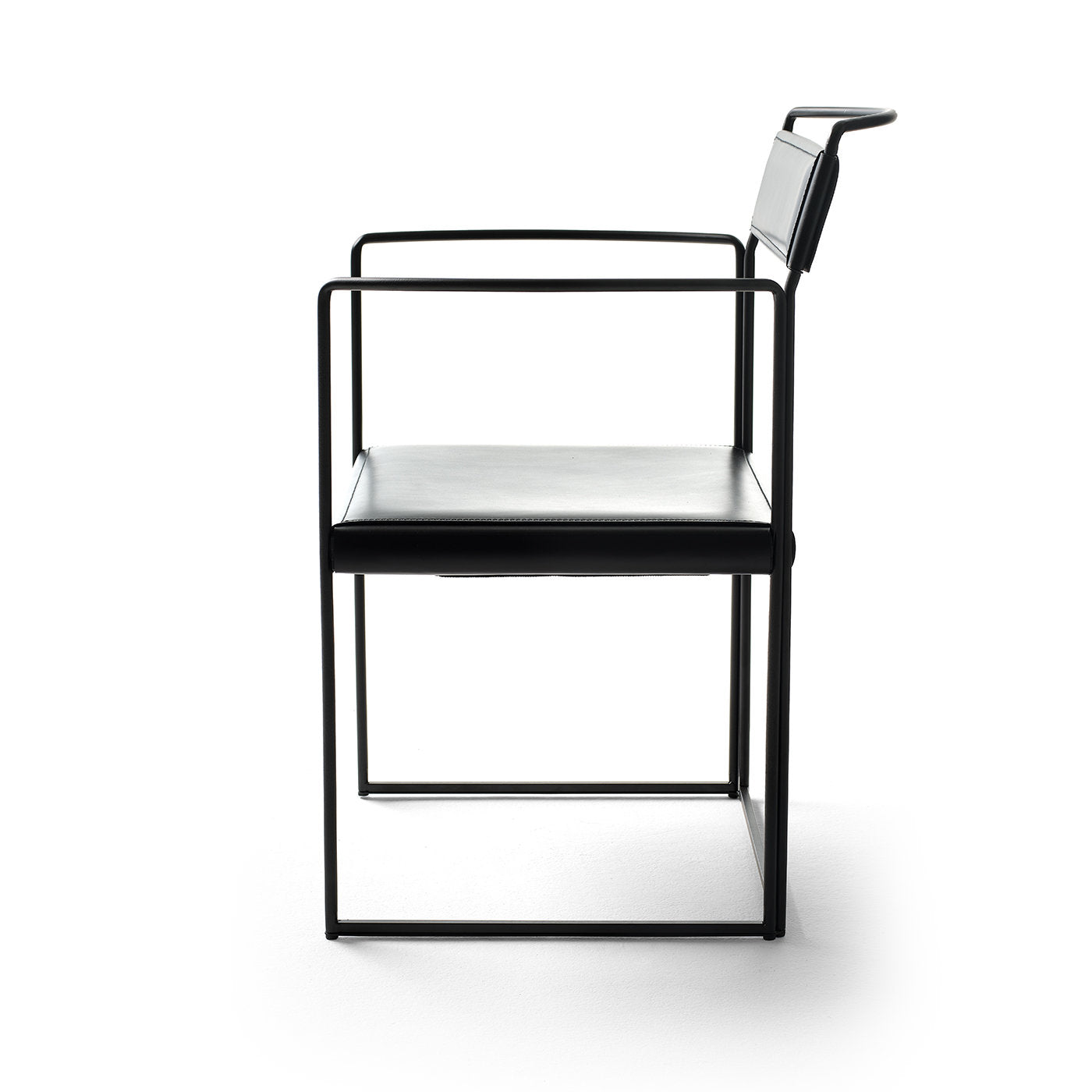 New Outline Black Chair with Armrests by Alberto Colzani - Alternative view 1