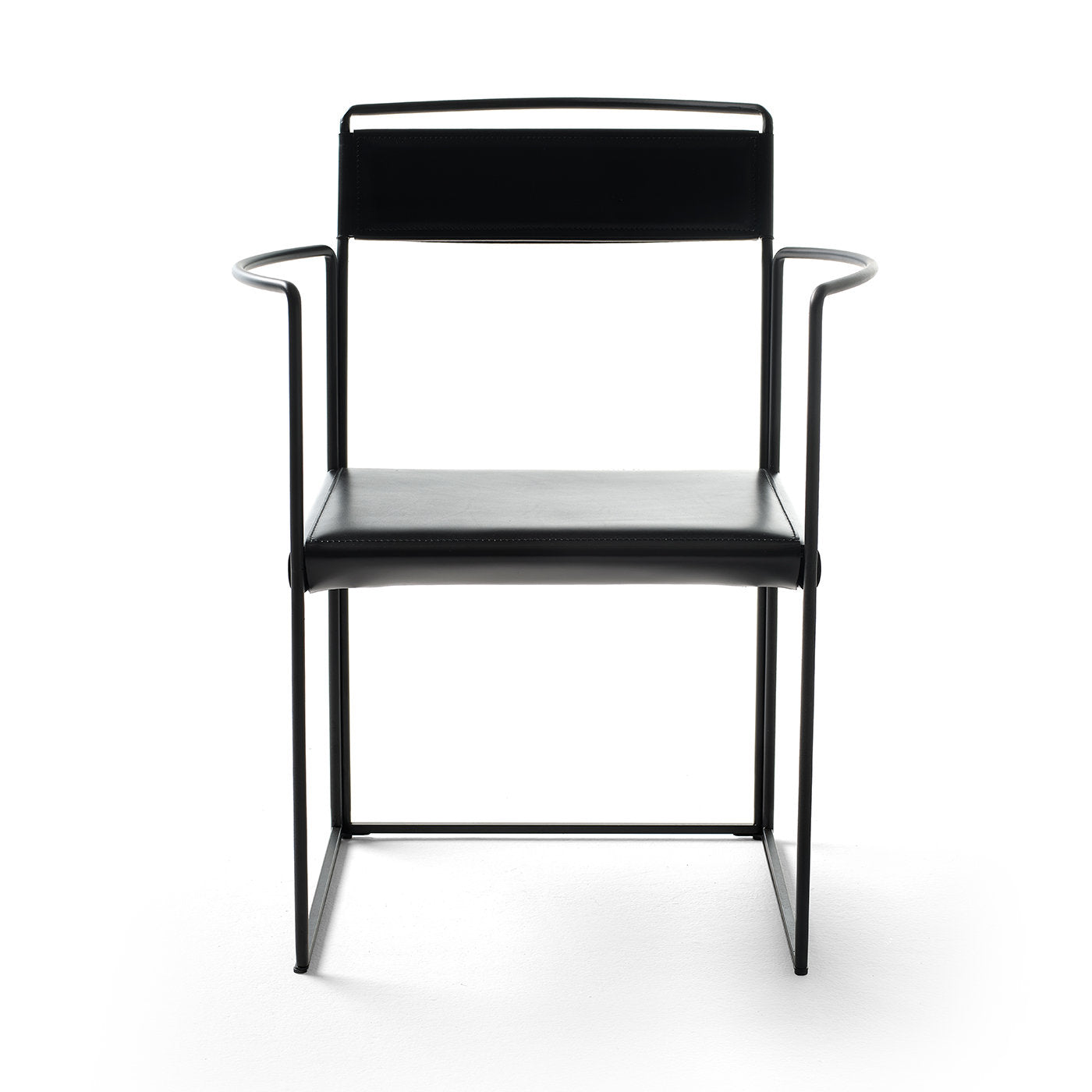 New Outline Black Chair with Armrests by Alberto Colzani - Alternative view 2