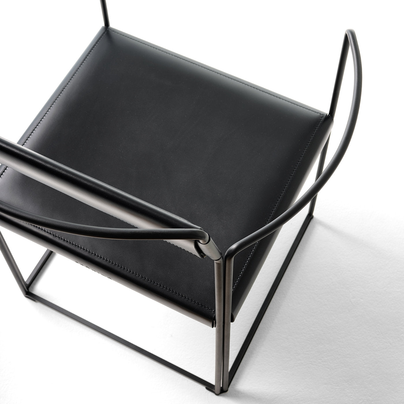 New Outline Black Chair with Armrests by Alberto Colzani - Alternative view 4