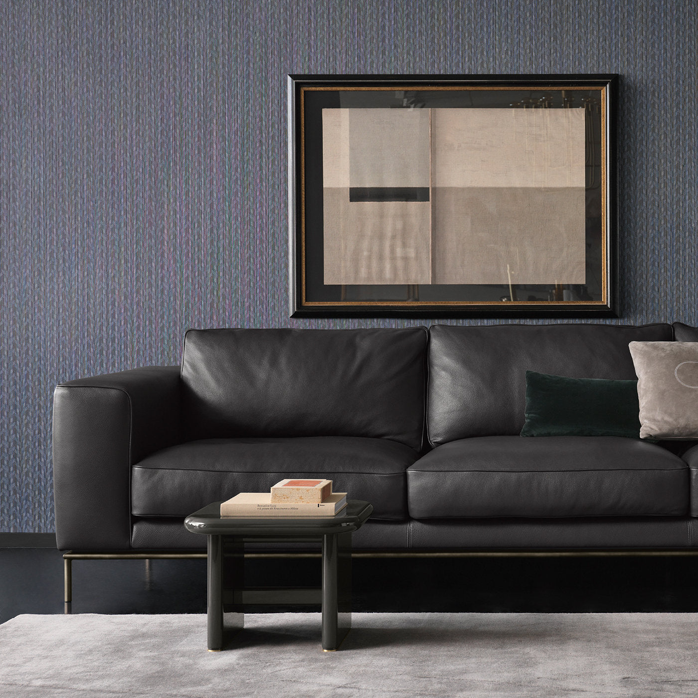 Roger Black Leather Sofa Daytona | Artemest