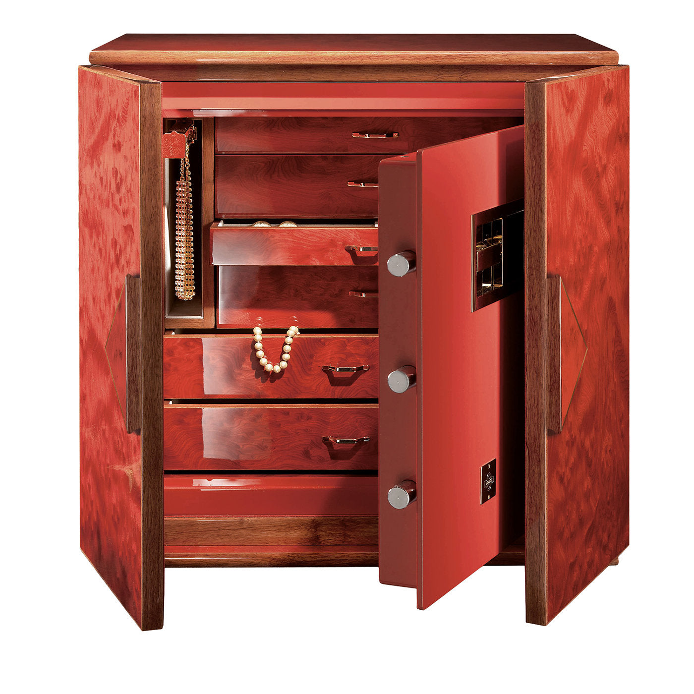 Forziere Red Armored Jewelry Chest - Main view