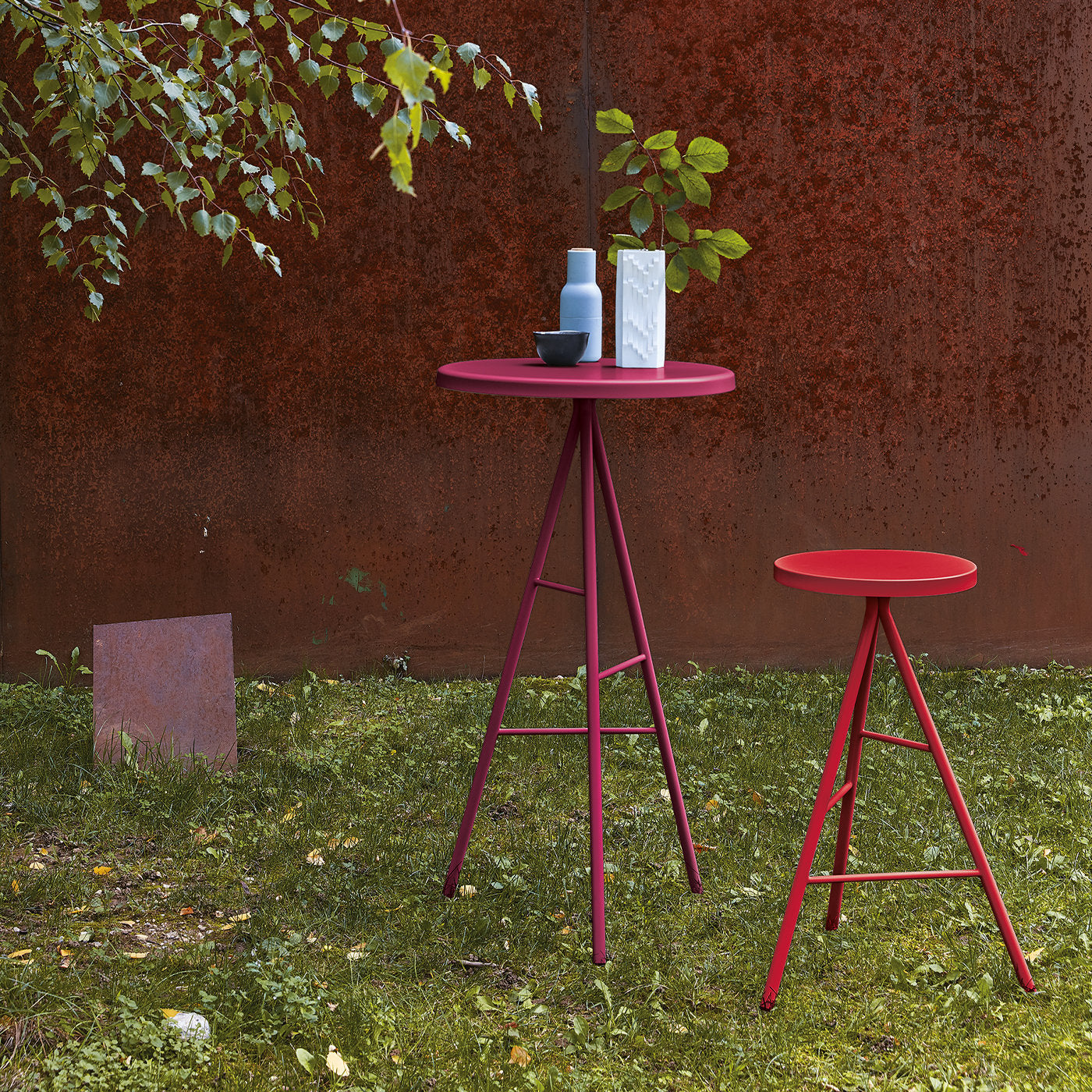 Symple Tall Pink Stool - Alternative view 1