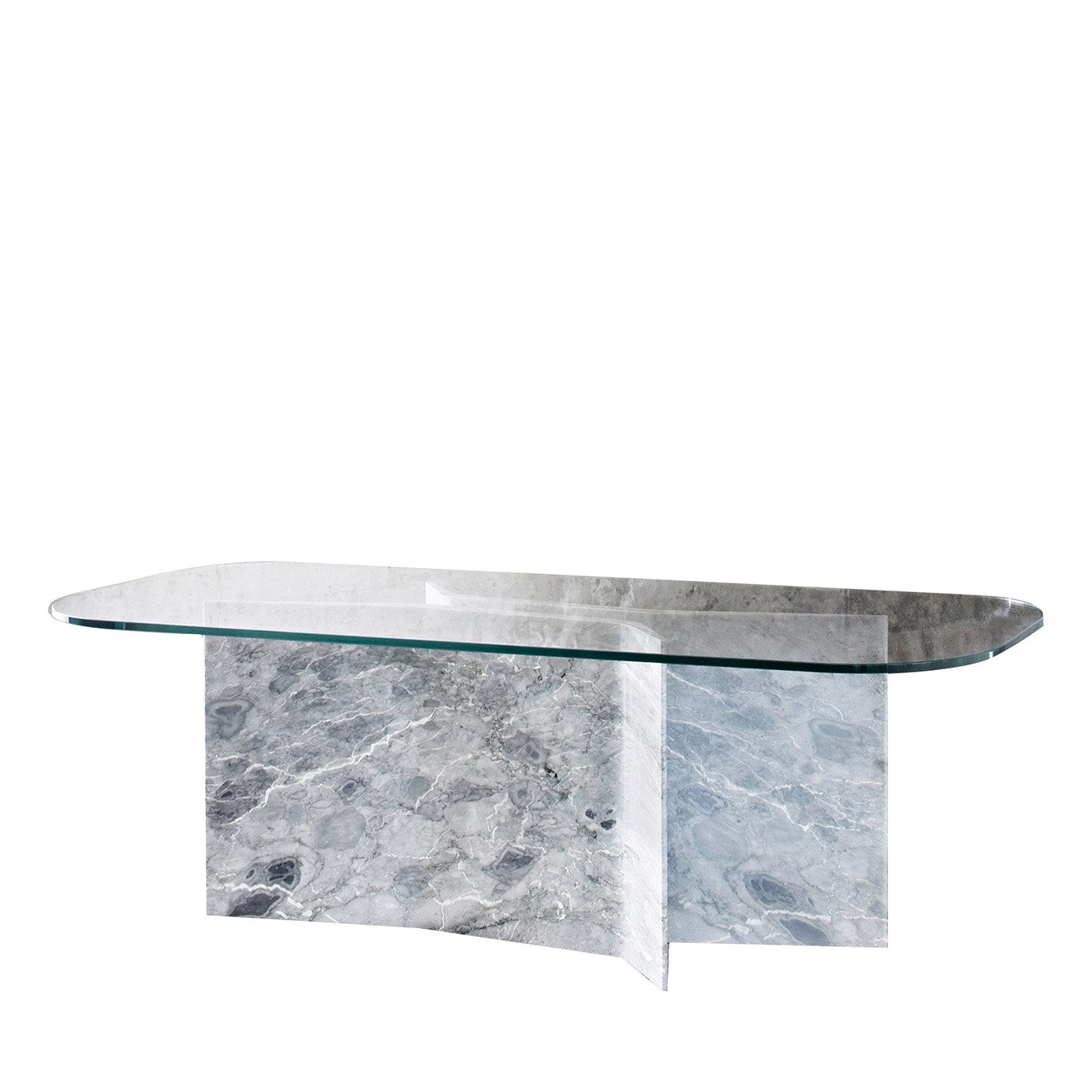 Mesa de comedor Filo con base de mármol Versilys - Vista principal