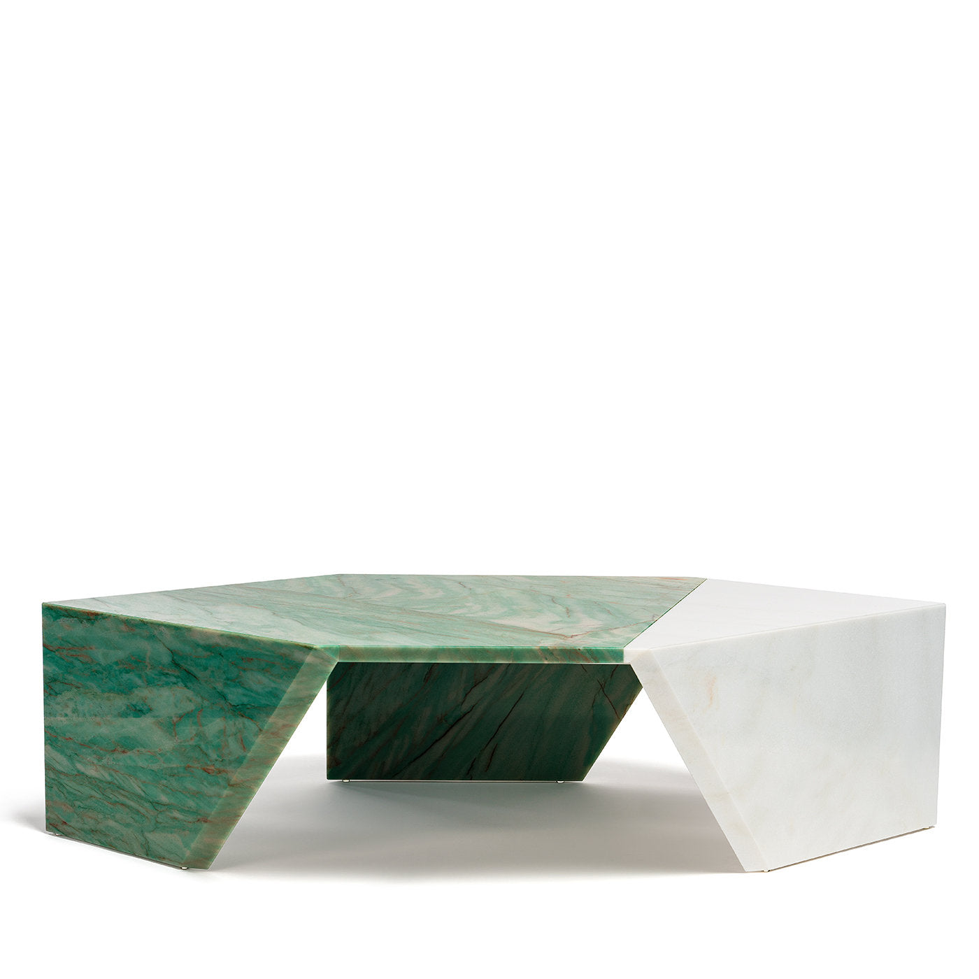 Grüner Origami Couchtisch von Patricia Urquiola - Alternative Ansicht 3
