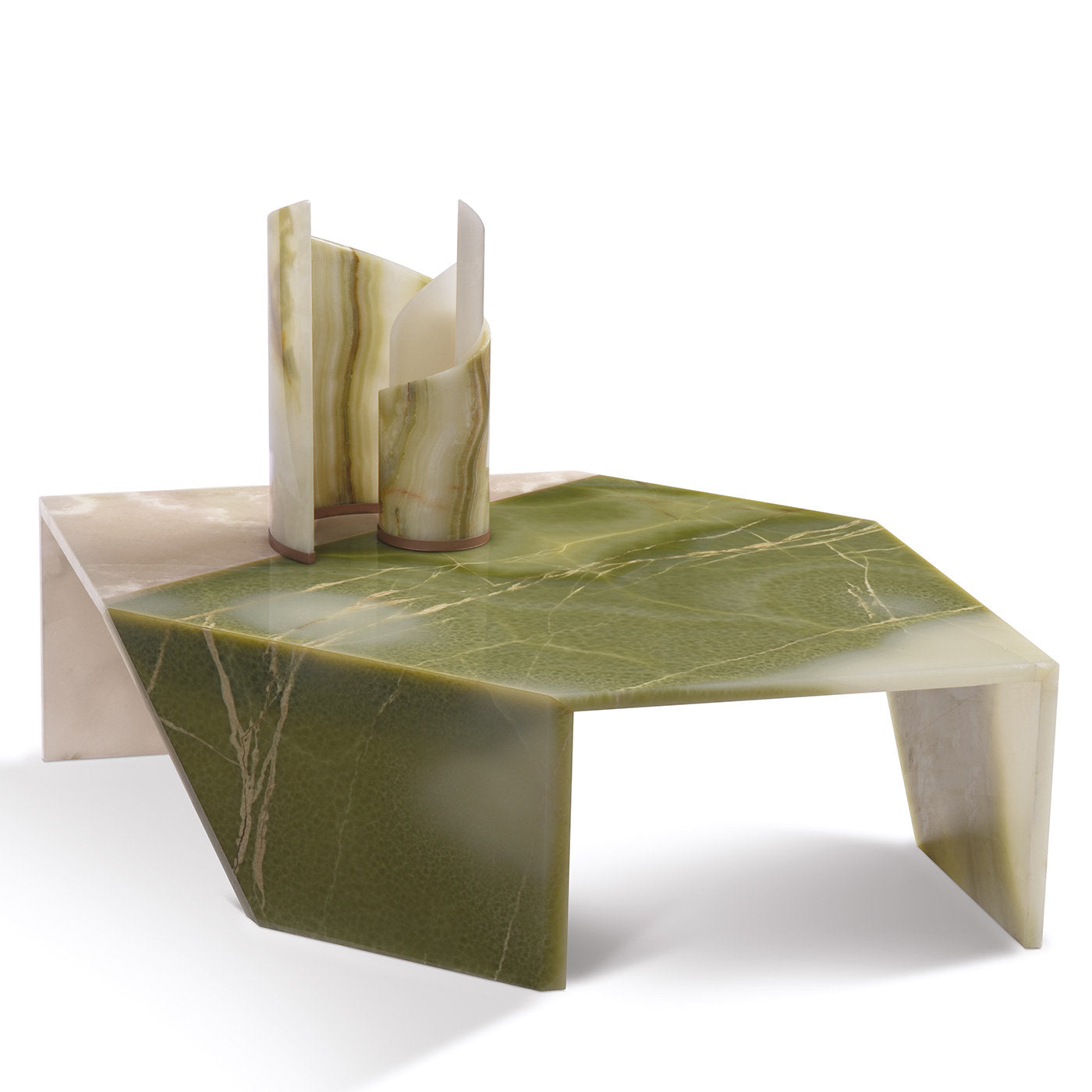 Green and White Origami Table by Patricia Urquiola - Alternative view 2
