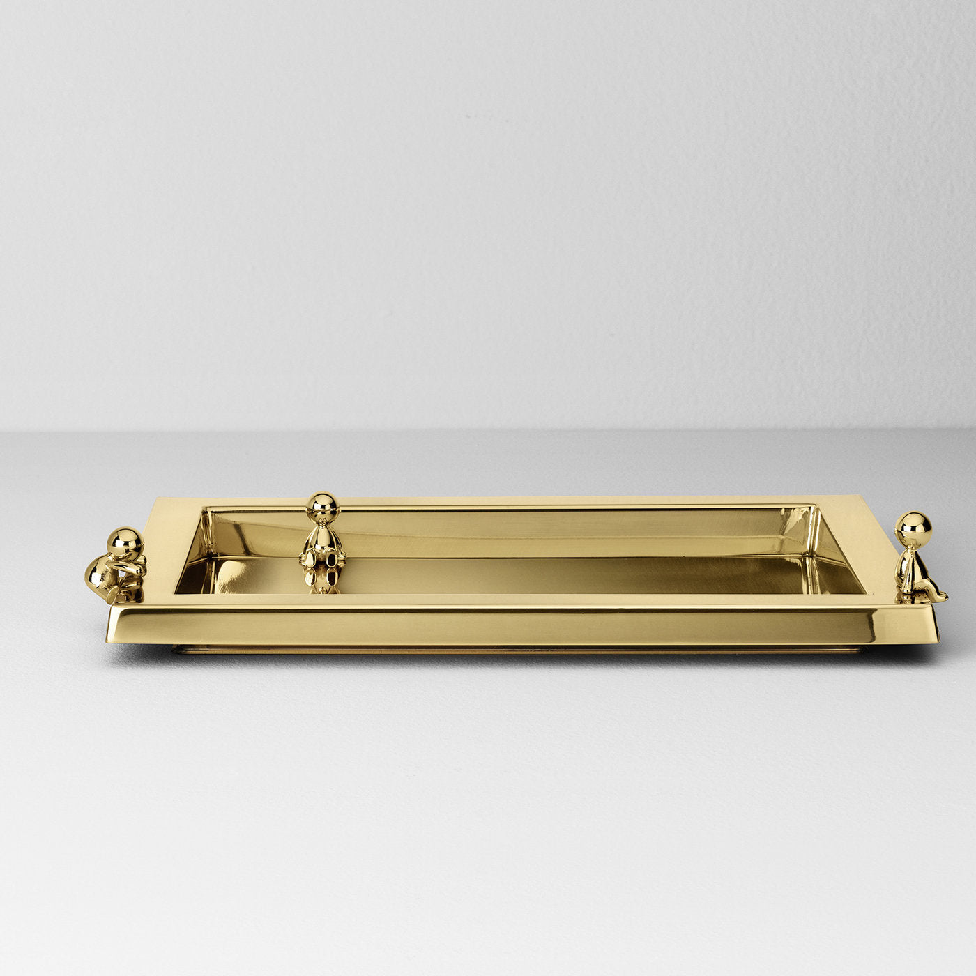 Omini Tray in Polished Brass By Stefano Giovannoni - Alternative view 2